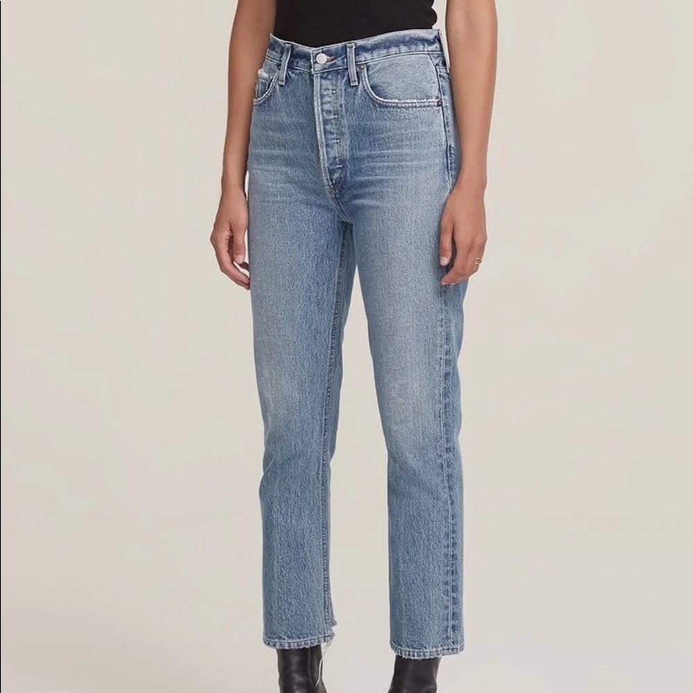 NWT Agolde Riley Jeans - Emulsion